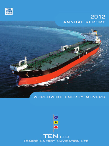 Miniature Tsakos Energy Navigation Rapport annuel 2012