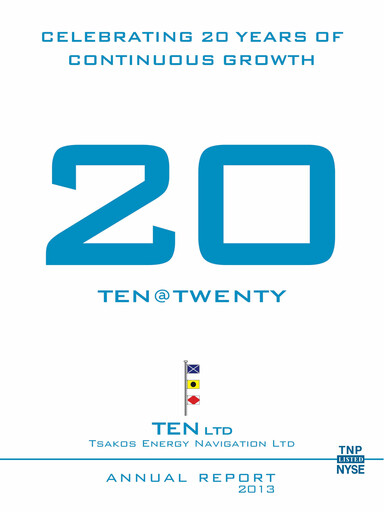 Miniature Tsakos Energy Navigation Rapport annuel 2013