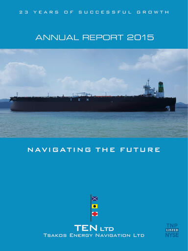 Miniature Tsakos Energy Navigation Rapport annuel 2015