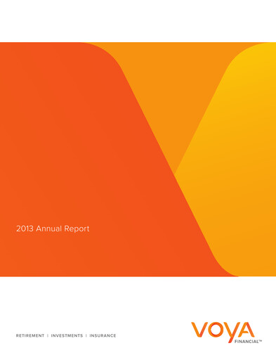Thumbnail Voya Financial
 Annual Report 2013