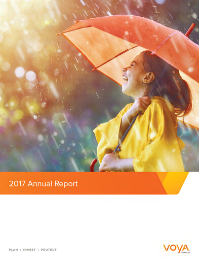 Thumbnail Voya Financial
 Annual Report 2017