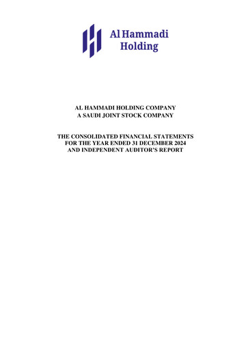 Thumbnail Al Hammadi Holding Company Financial Statement 2024