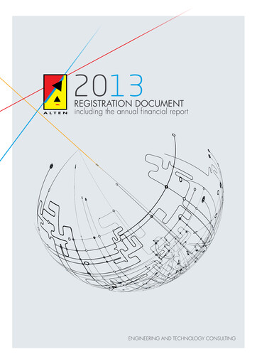 Thumbnail ALTEN Universal Registration Document 2013