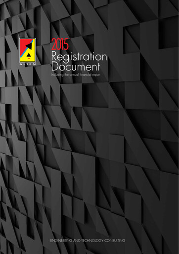 Thumbnail ALTEN Universal Registration Document 2015