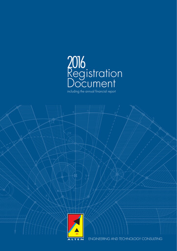 Thumbnail ALTEN Universal Registration Document 2016