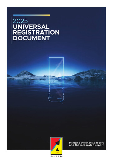 Thumbnail ALTEN Universal Registration Document 2025