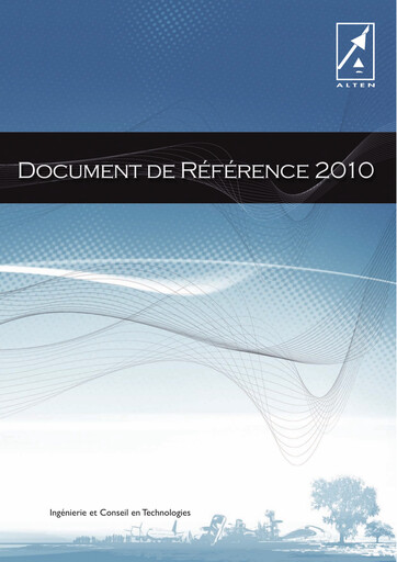 Thumbnail ALTEN Universal Registration Document 2010