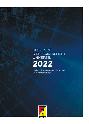 Thumbnail ALTEN Universal Registration Document 2022