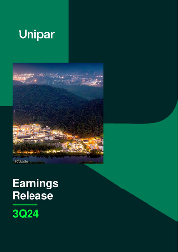 Miniature Unipar Carbocloro Rapport trimestriel 2024-q3