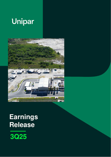 Miniature Unipar Carbocloro Rapport trimestriel 2025-q3
