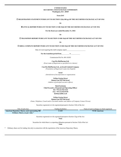 Thumbnail Can Fite Biopharma
 Annual Report 2024