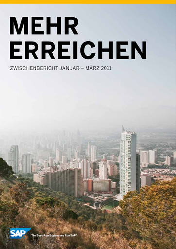 Miniature SAP Rapport trimestriel 2011-q1