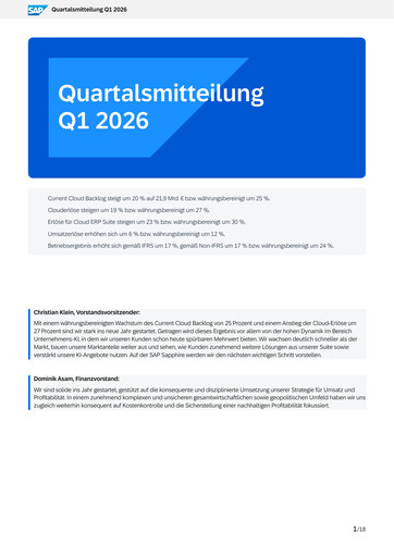 Miniature SAP Rapport trimestriel 2026-q1