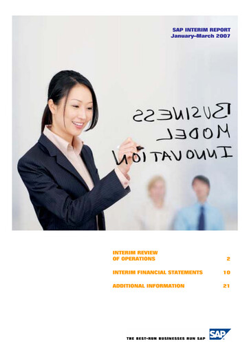 Miniature SAP Rapport trimestriel 2007-q1