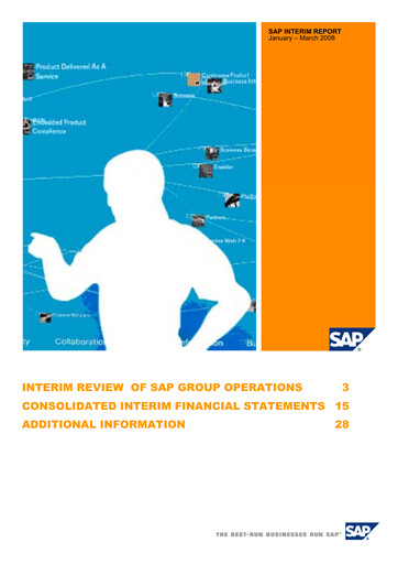 Miniature SAP Rapport trimestriel 2008-q1