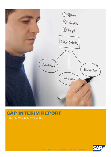 Miniature SAP Rapport trimestriel 2009-q1