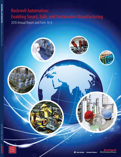 Thumbnail Rockwell Automation
 Annual Report 2010