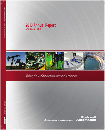 Thumbnail Rockwell Automation
 Annual Report 2013