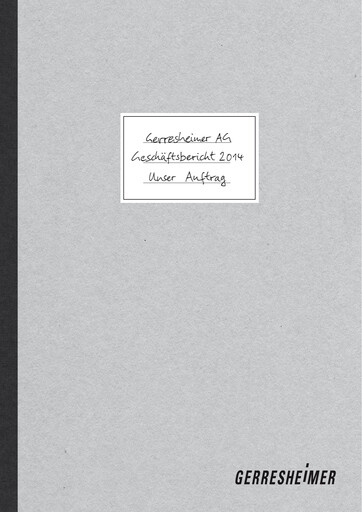 Thumbnail Gerresheimer Annual Report 2014