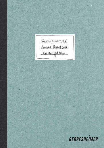 Thumbnail Gerresheimer Annual Report 2016
