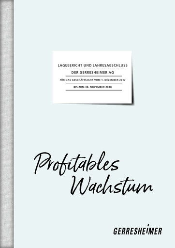 Thumbnail Gerresheimer Financial Statement 2018