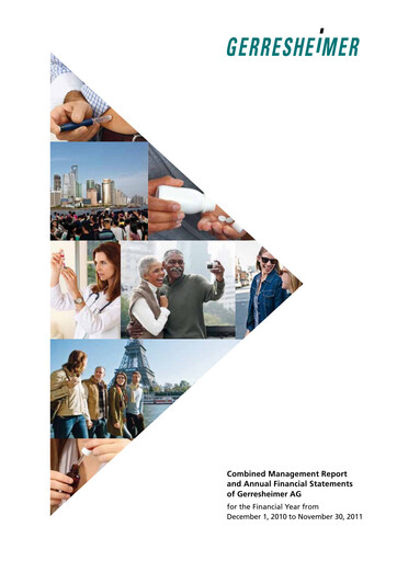 Vorschaubild Gerresheimer Finanzmitteilung 2010-2011