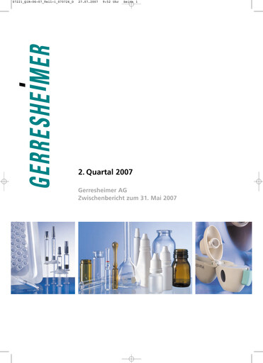 Miniature Gerresheimer Rapport semestriel 2007-h1