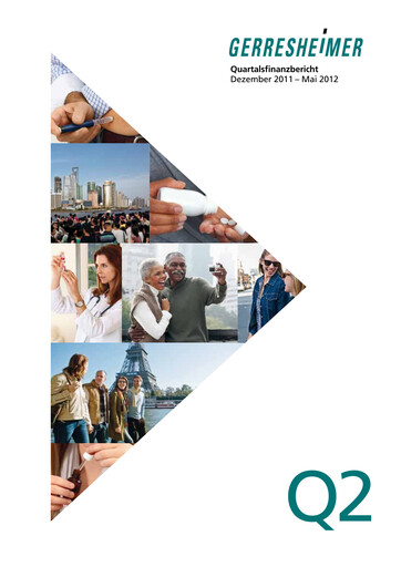 Miniature Gerresheimer Rapport semestriel 2012-h1