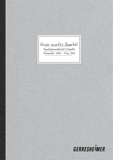 Miniature Gerresheimer Rapport semestriel 2015-h1