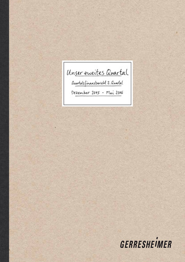 Miniature Gerresheimer Rapport semestriel 2016-h1