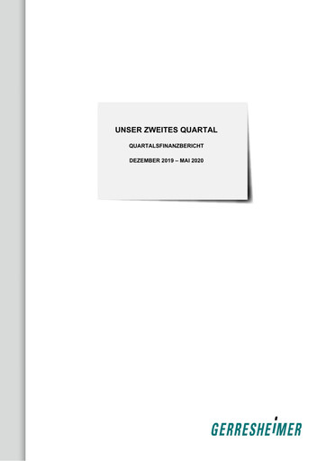 Miniature Gerresheimer Rapport semestriel 2020-h1