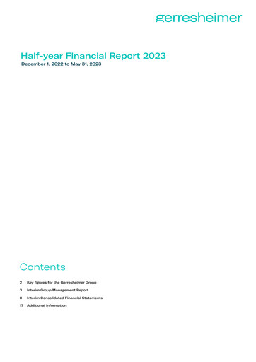 Thumbnail Gerresheimer Half-year Report 2023-h1