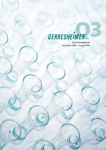 Miniature Gerresheimer Rapport trimestriel 2009-q3