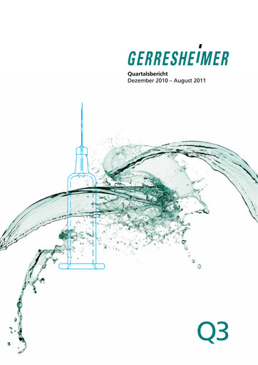 Miniature Gerresheimer Rapport trimestriel 2011-q3