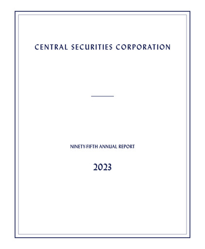 Thumbnail Central Securities Annual Report 2023