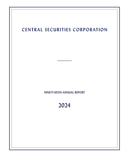 Thumbnail Central Securities Annual Report 2024