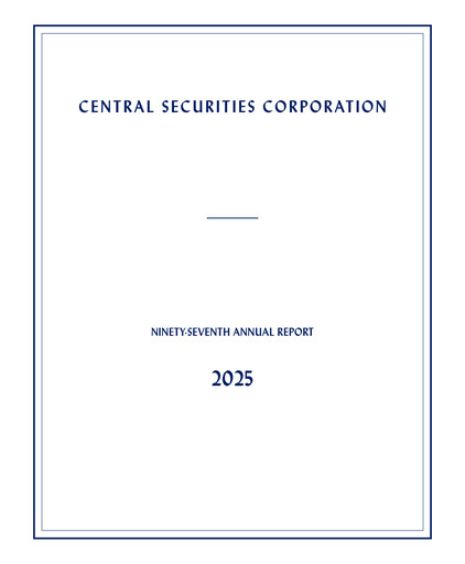 Thumbnail Central Securities Annual Report 2025
