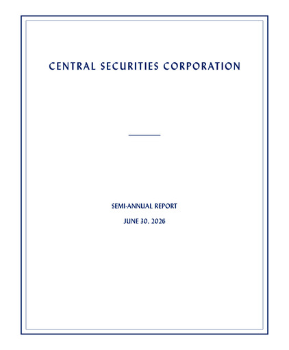 Thumbnail Central Securities Half-year Report 2026-h1
