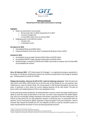 Thumbnail Gaztransport & Technigaz Financial Statement 2018