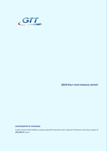 Thumbnail Gaztransport & Technigaz Half-year Report 2019-h1