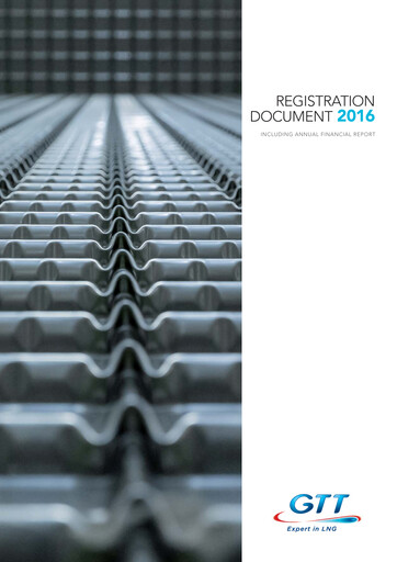 Thumbnail Gaztransport & Technigaz Universal Registration Document 2016