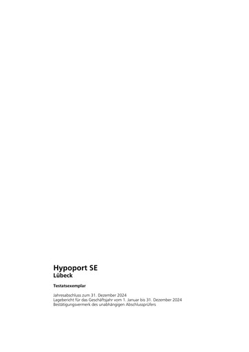Thumbnail Hypoport Financial Statement 2024