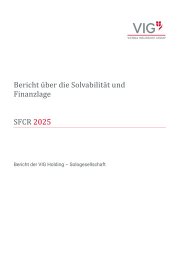 Thumbnail Vienna Insurance Group Financial Report 2025