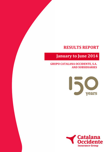 Thumbnail Grupo Catalana Occidente Half-year Report 2014-h1
