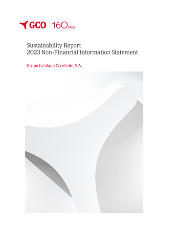Thumbnail Grupo Catalana Occidente Sustainability Report 2023
