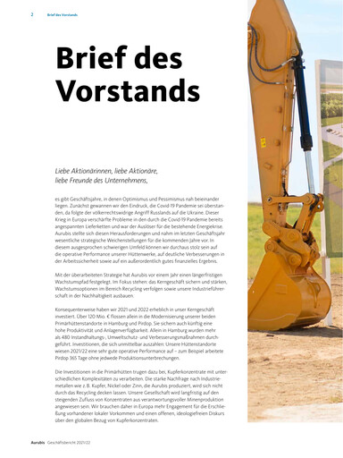Thumbnail Aurubis Annual Report 2021-2022