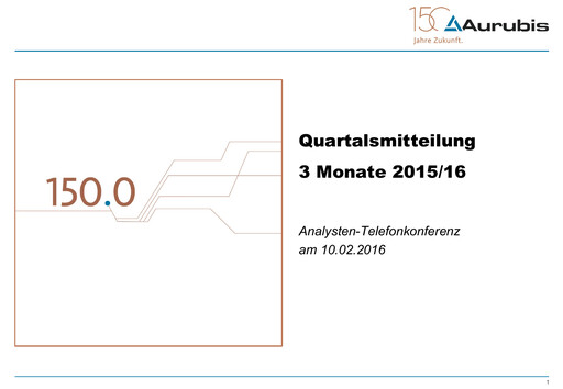 Miniature Aurubis Rapport trimestriel 2015-q1