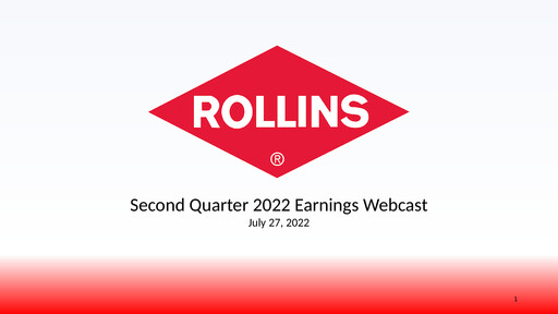 Thumbnail Rollins Quarterly Report 2022-q2