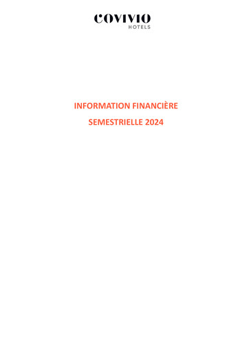 Thumbnail Covivio Hotels
 Half-year Report 2024-h1