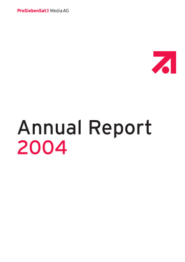 Thumbnail ProSiebenSat.1 Media
 Annual Report 2004